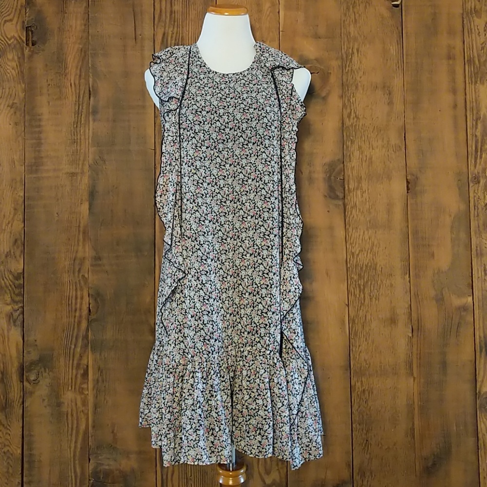 Z Spoke by Zac Posen Floral Ruffle Dresd